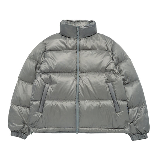 BASIC LOGO OVERSIZE SHORT DUCK DOWN JACKET KHAKI BEIGE