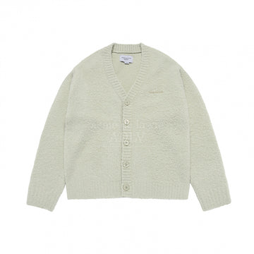 [acmé de la vie X HOSHI] V NECK BOUCLE CARDIGAN MINT