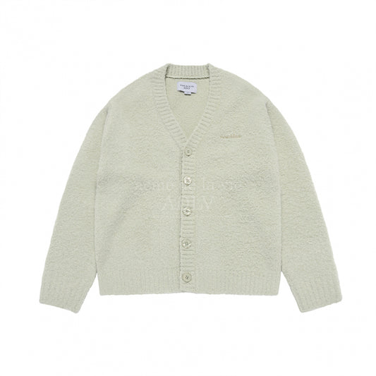 [acmé de la vie X HOSHI] V NECK BOUCLE CARDIGAN MINT