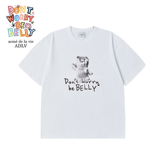 acmé de la vie X BELLYGOM METAL BELLY SHORT SLEEVE T-SHIRT WHITE
