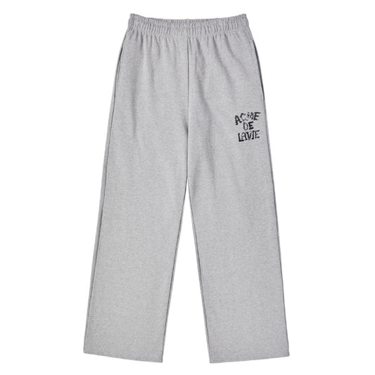 [acmé de la vie X HOSHI] INK STAMP LOGO PANTS MELANGE