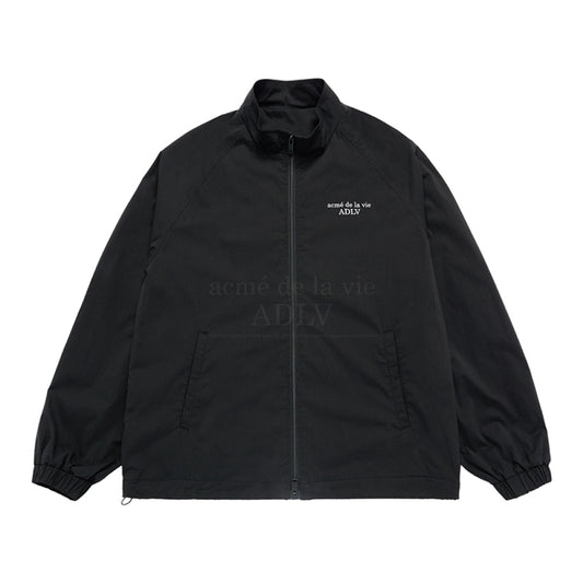 BASIC LOGO NYLON SET UP JACKET BLACK