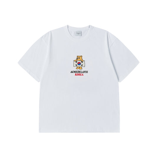 ADLV BEAR FOR KOREA SHORT SLEEVE T-SHIRT WHITE