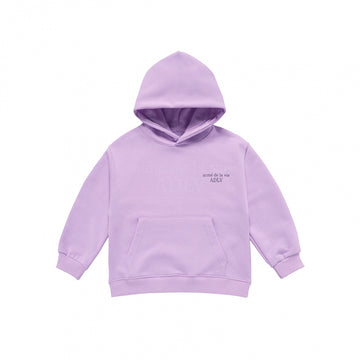 KIDS BASIC LOGO HOODIE LIGHT PURPLE