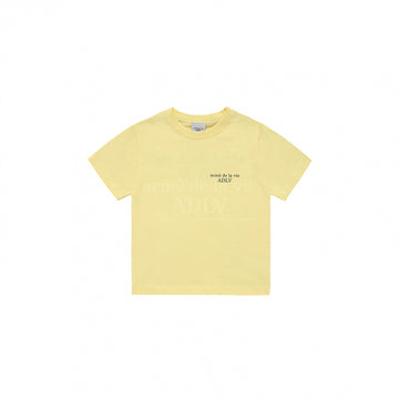 KIDS BASIC LOGO SHORT SLEEVE T-SHIRT LIGHT YELLOW