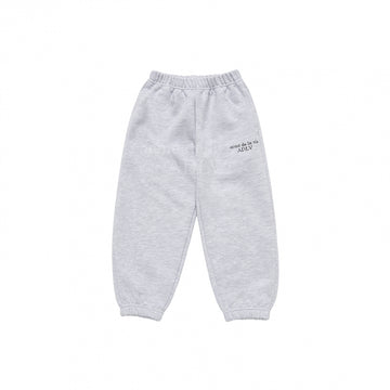 KIDS BASIC LOGO PANTS MELANGE