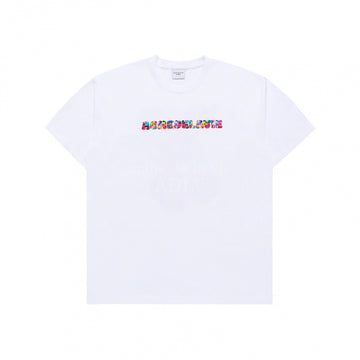 BEAR DOLL FUZZY RABBIT SHORT SLEEVE T-SHIRT WHITE