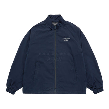 BASIC LOGO NYLON SET UP JACKET NAVY