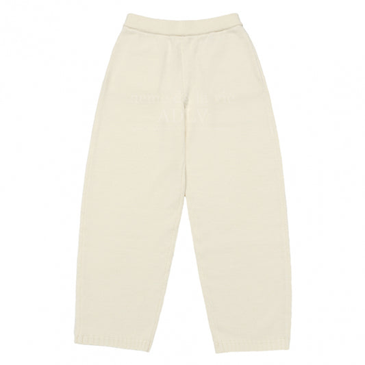 [acmé de la vie X HOSHI] OVERSIZE SET UP KNIT PANTS CREAM