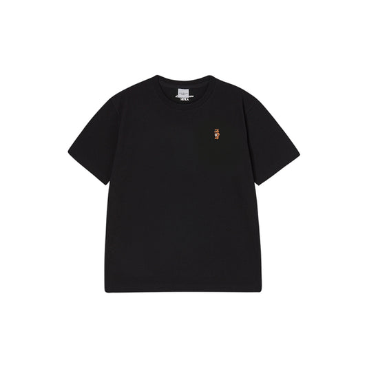 WOMAN STAND AC BEAR SHORT SLEEVE T-SHIRT BLACK