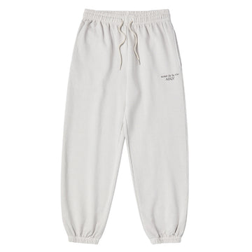 [acmé de la vie X HOSHI] PIGMENT BASIC LOGO JOGGER PANTS LIGHT GRAY
