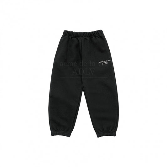 KIDS BASIC LOGO PANTS BLACK