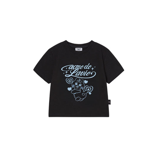 OPANCHU USAGI X ADLV WOMAN OPANCHU CROP SHORT SLEEVE T-SHIRT BLACK