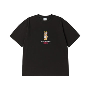 ADLV BEAR FOR CHINA SHORT SLEEVE T-SHIRT BLACK