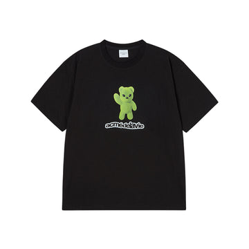ALIEN BEAR SHORT SLEEVE T-SHIRT BLACK